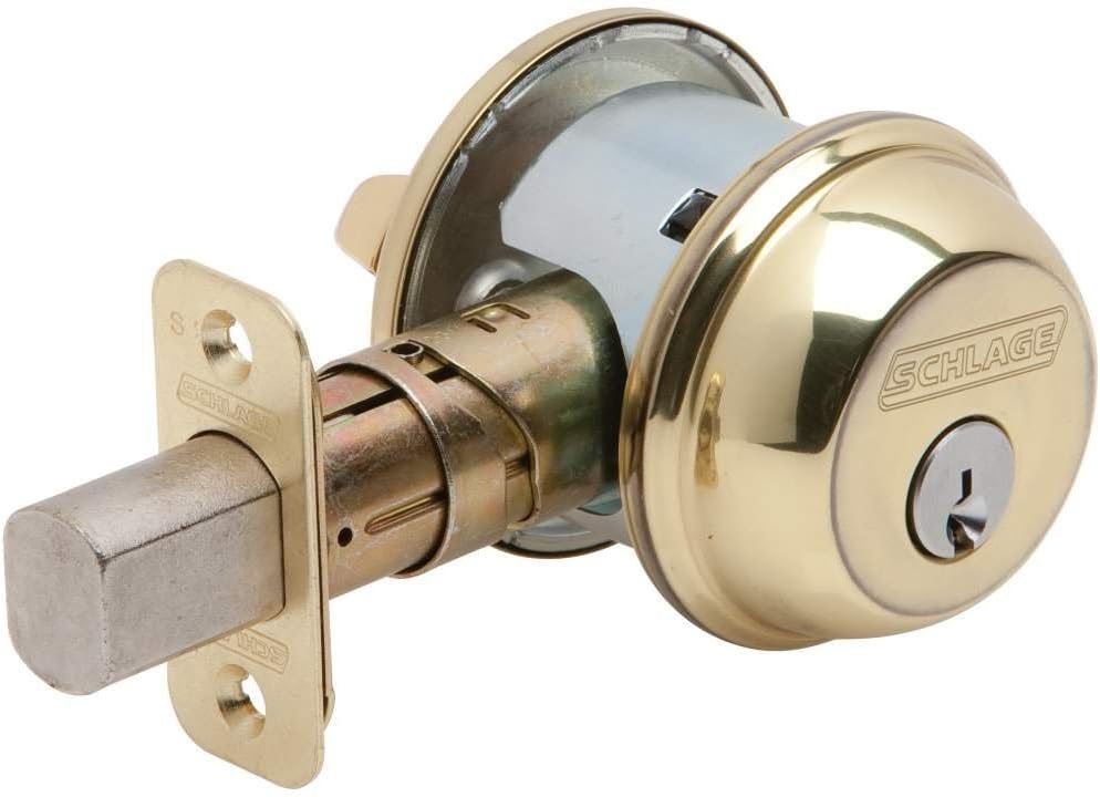 Schlage B60N605, latón brillante