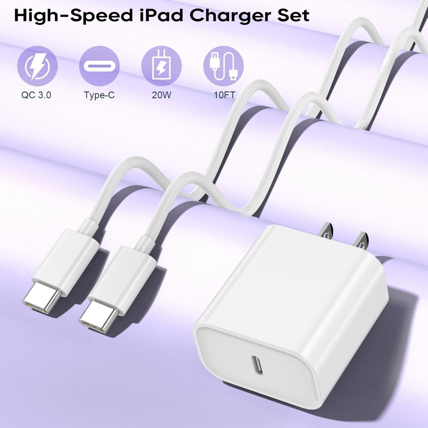 Cargador rápido para iPhone 17, cargador de pared de bloque de carg...
