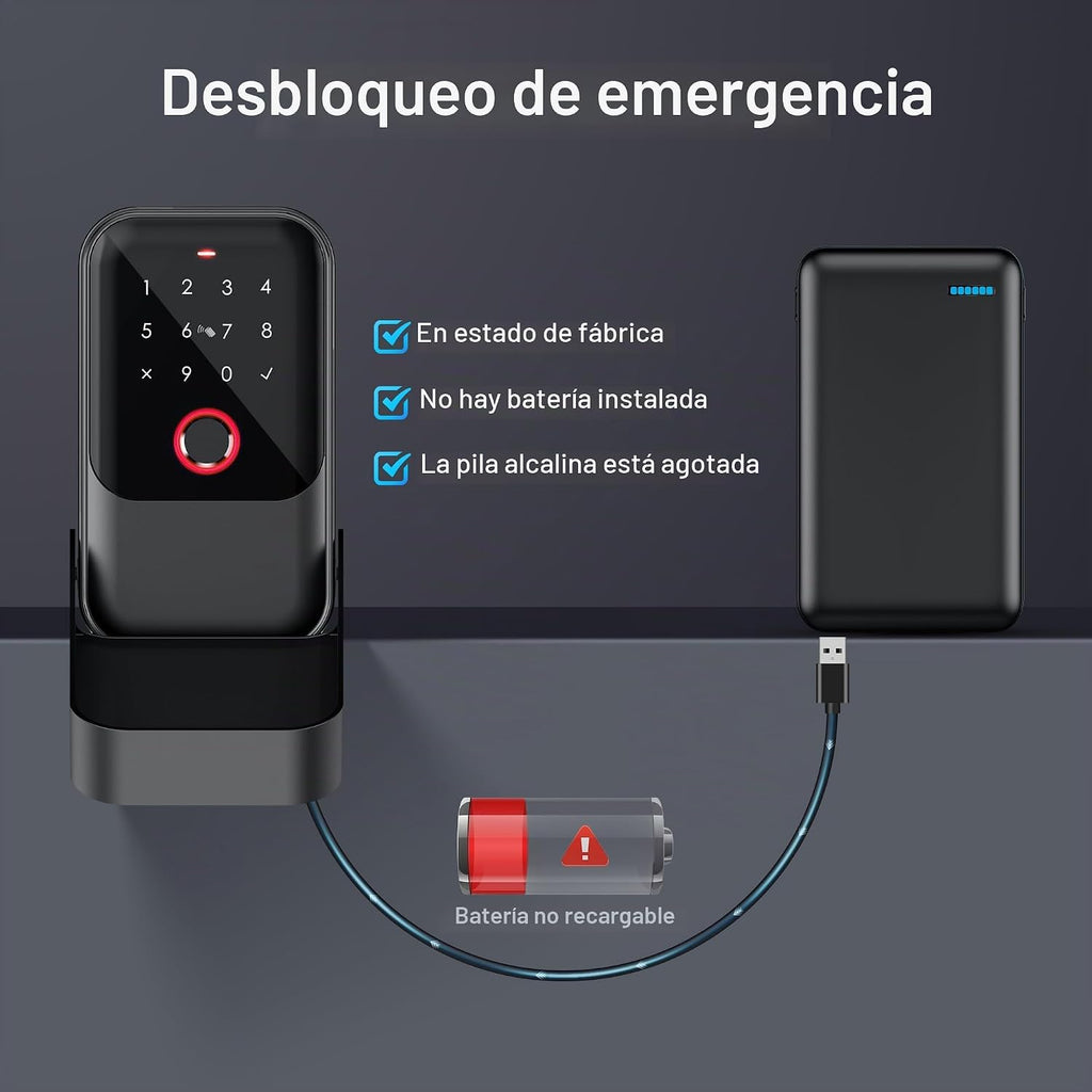 LOQRON Caja de bloqueo inteligente con llave, reconocimiento avanza...