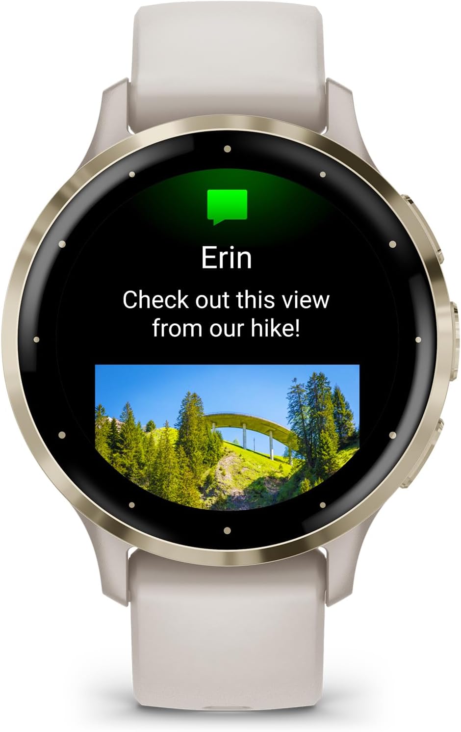 Garmin Venu 3S - Reloj inteligente con bisel de acero inoxidable do...