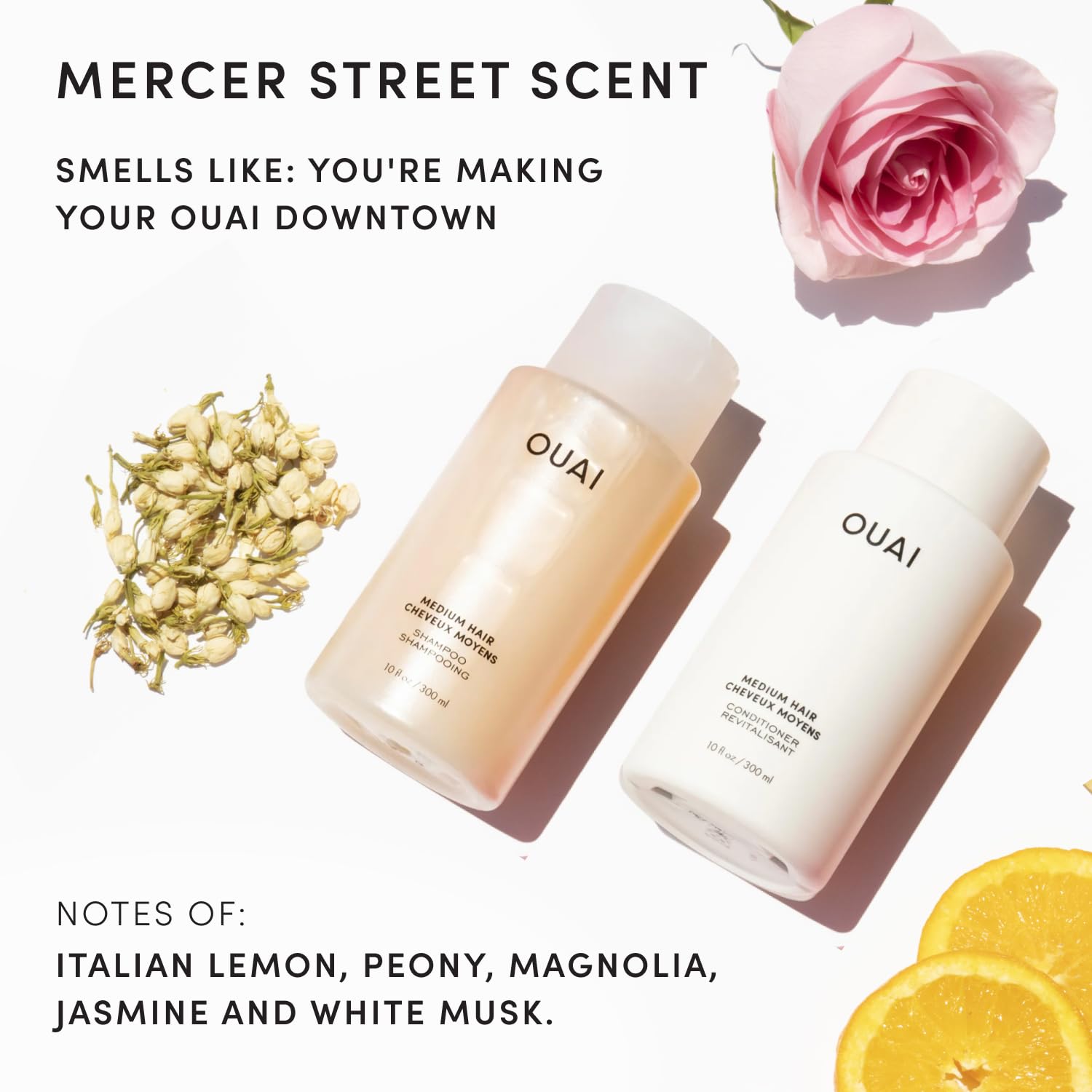 OUAI Juego de champú y acondicionador para cabello medio, tamaño de...