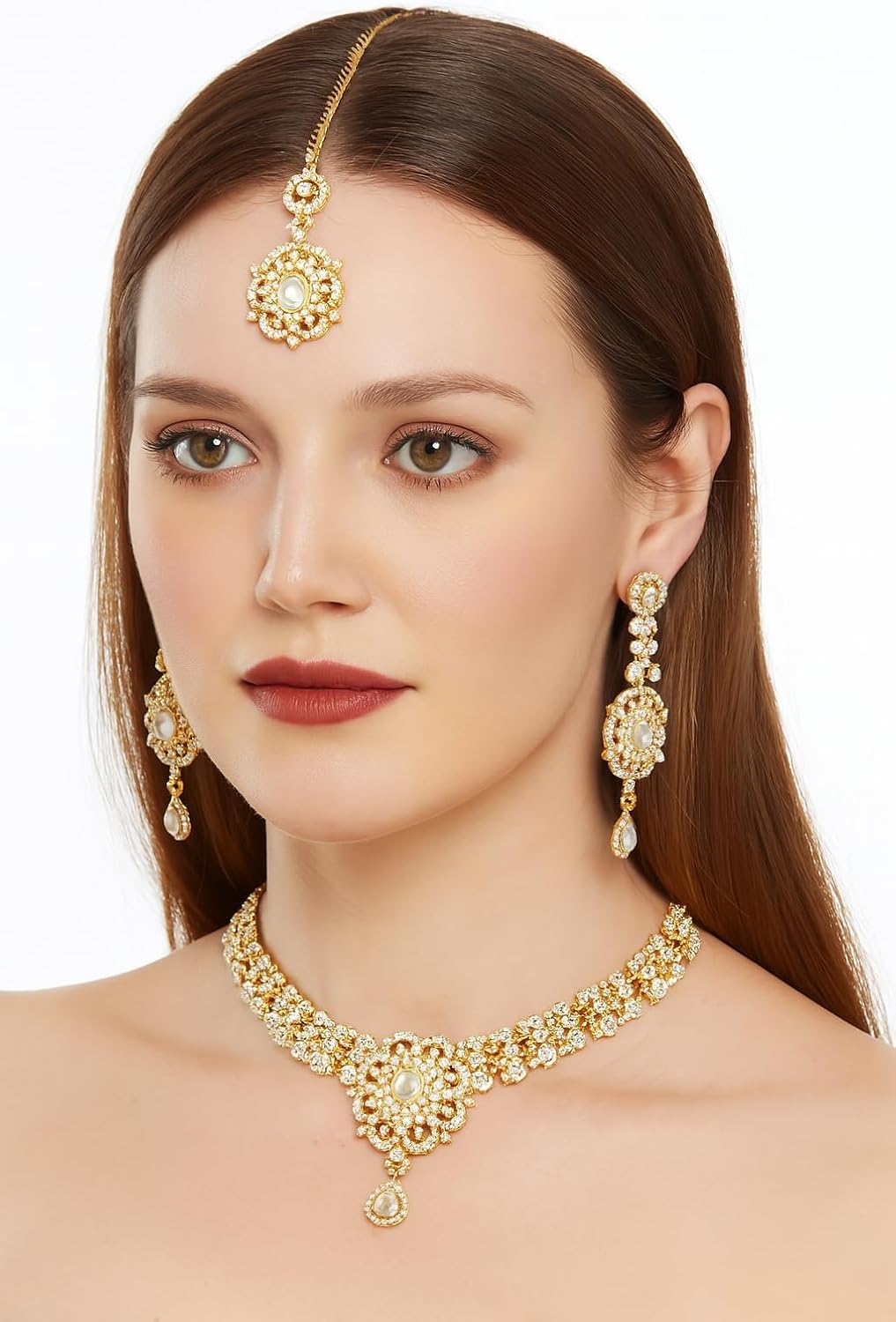 Conjuntos de joyas Touchstone para mujer, joyería india para boda,...