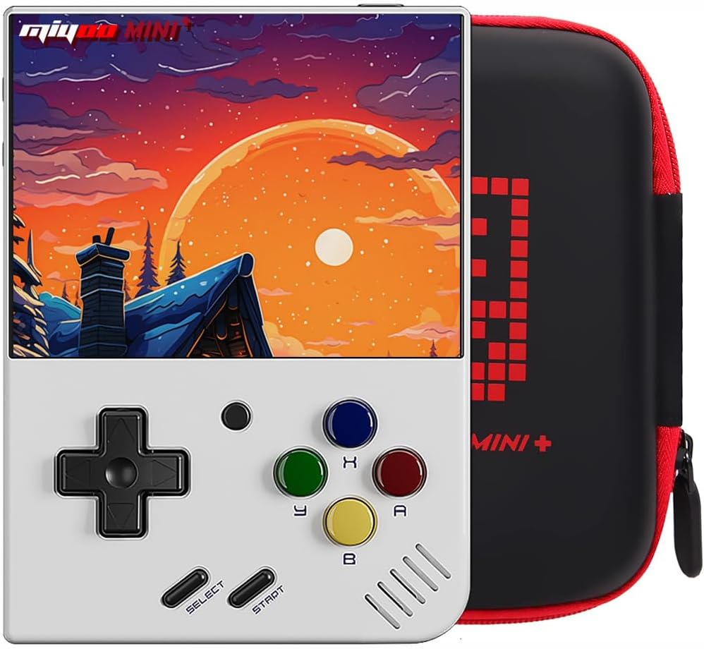 Miyoo Mini Plus con estuche portátil - Consola de juegos de mano, e...