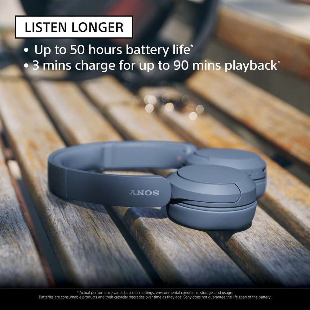 Sony WH-CH520 Auriculares Inalámbricos Bluetooth On-Ear con Micrófo...