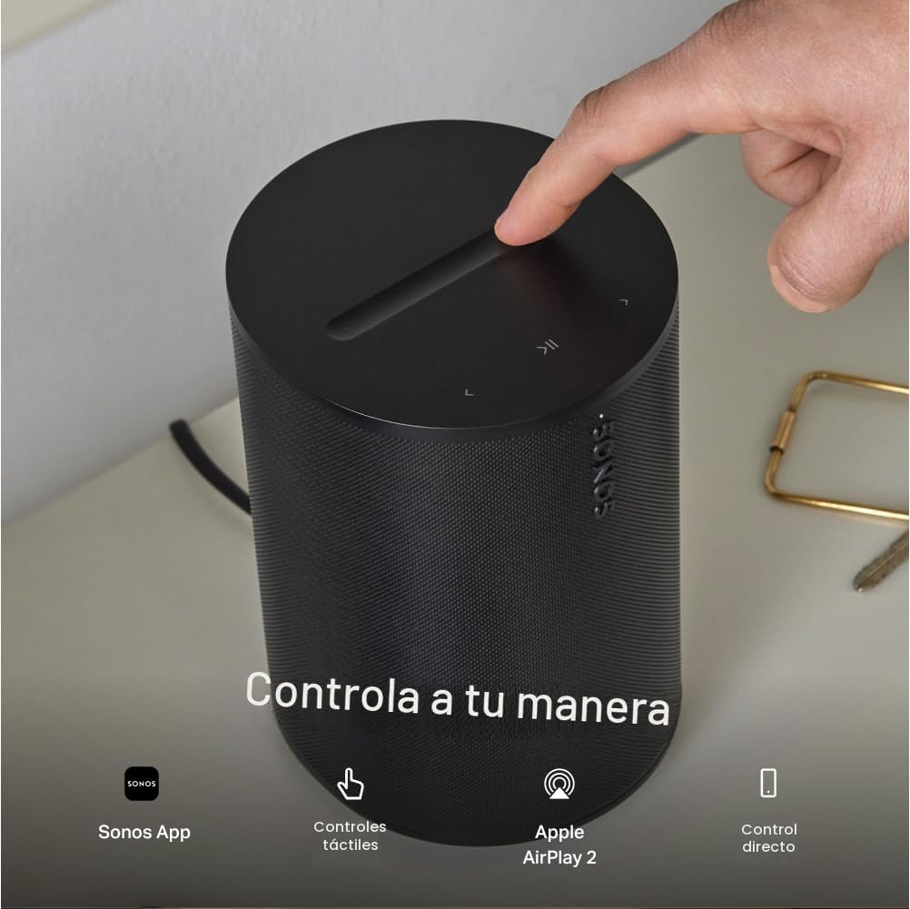 Sonos Era 100 SL - Altavoz compacto sin micrófono con WiFi, Bluetoo...