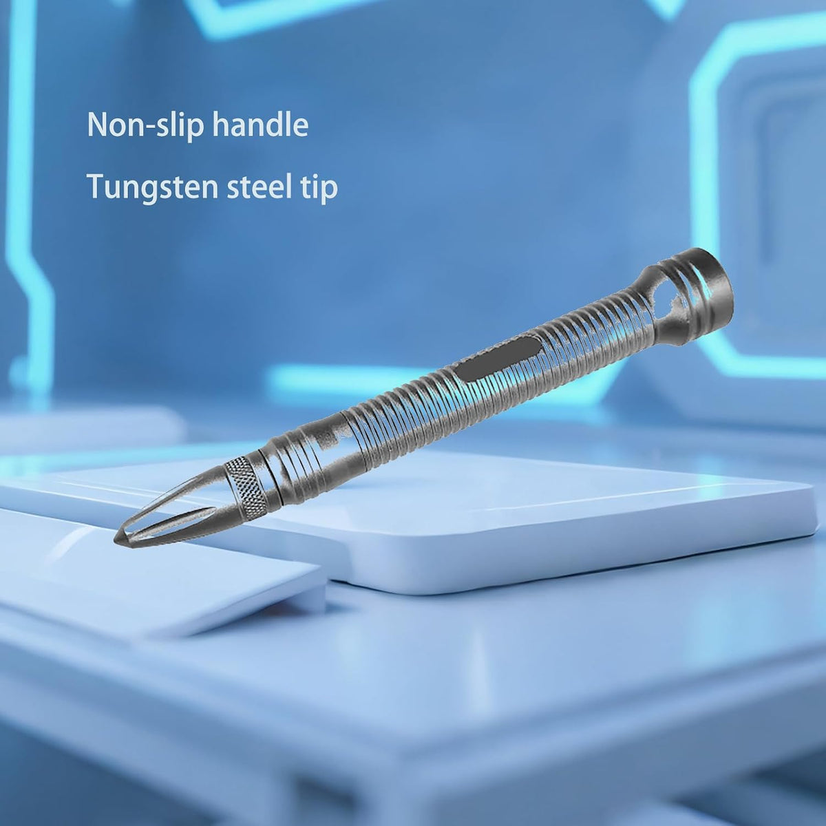Bolígrafo rompedor de vidrio de acero de tungsteno, herramienta mul...