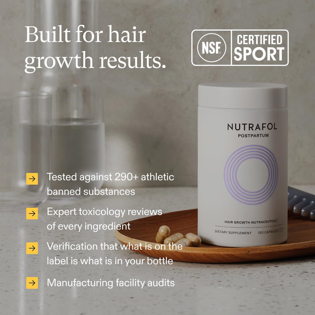 Suplemento para el crecimiento del cabello posparto Nutrafol