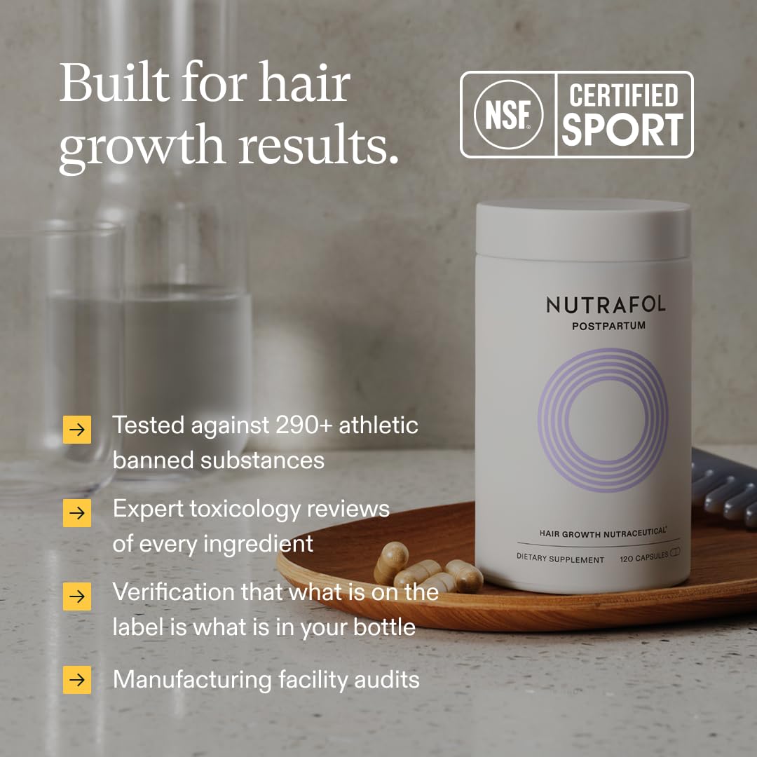 Suplemento para el crecimiento del cabello posparto Nutrafol
