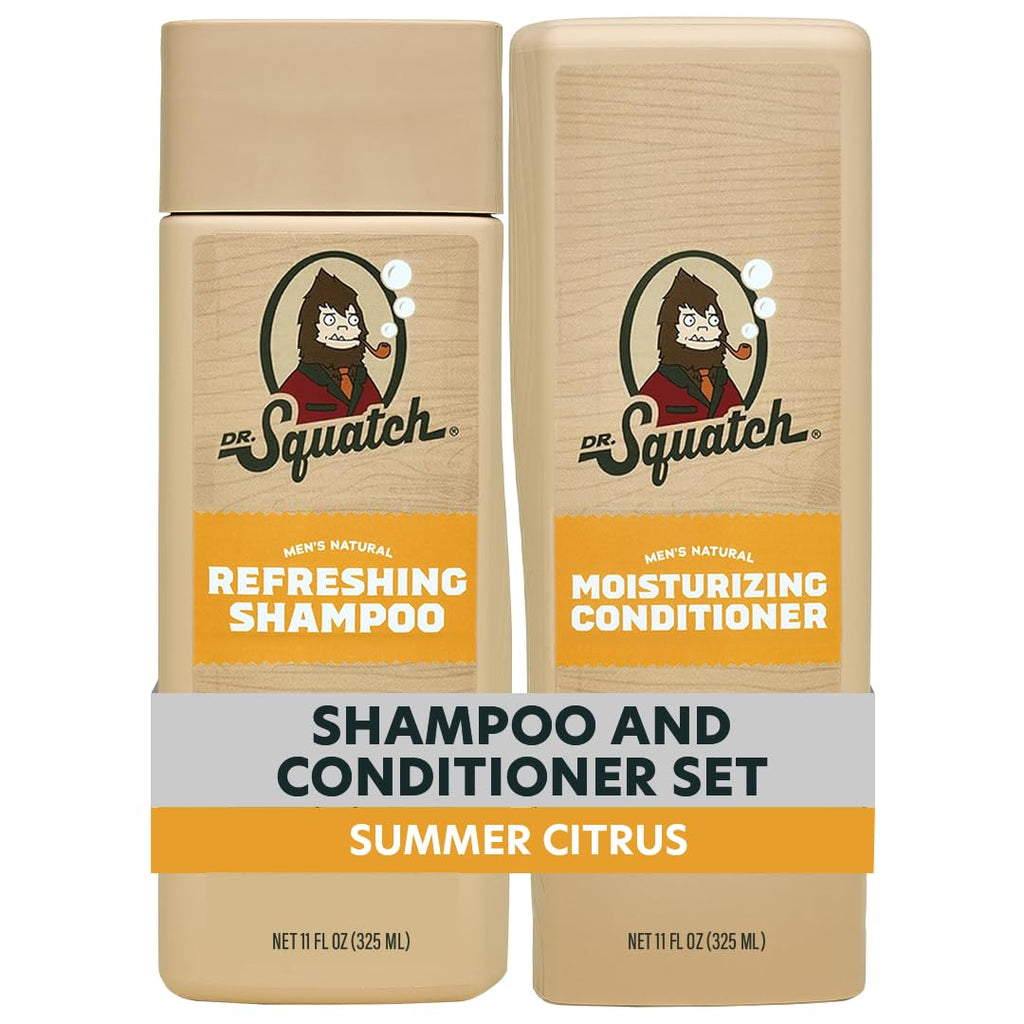 Dr. Squatch Paquete de cabello natural para hombres, cabello saluda...