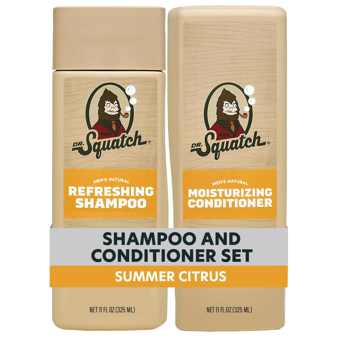 Dr. Squatch Paquete de cabello natural para hombres, cabello saluda...
