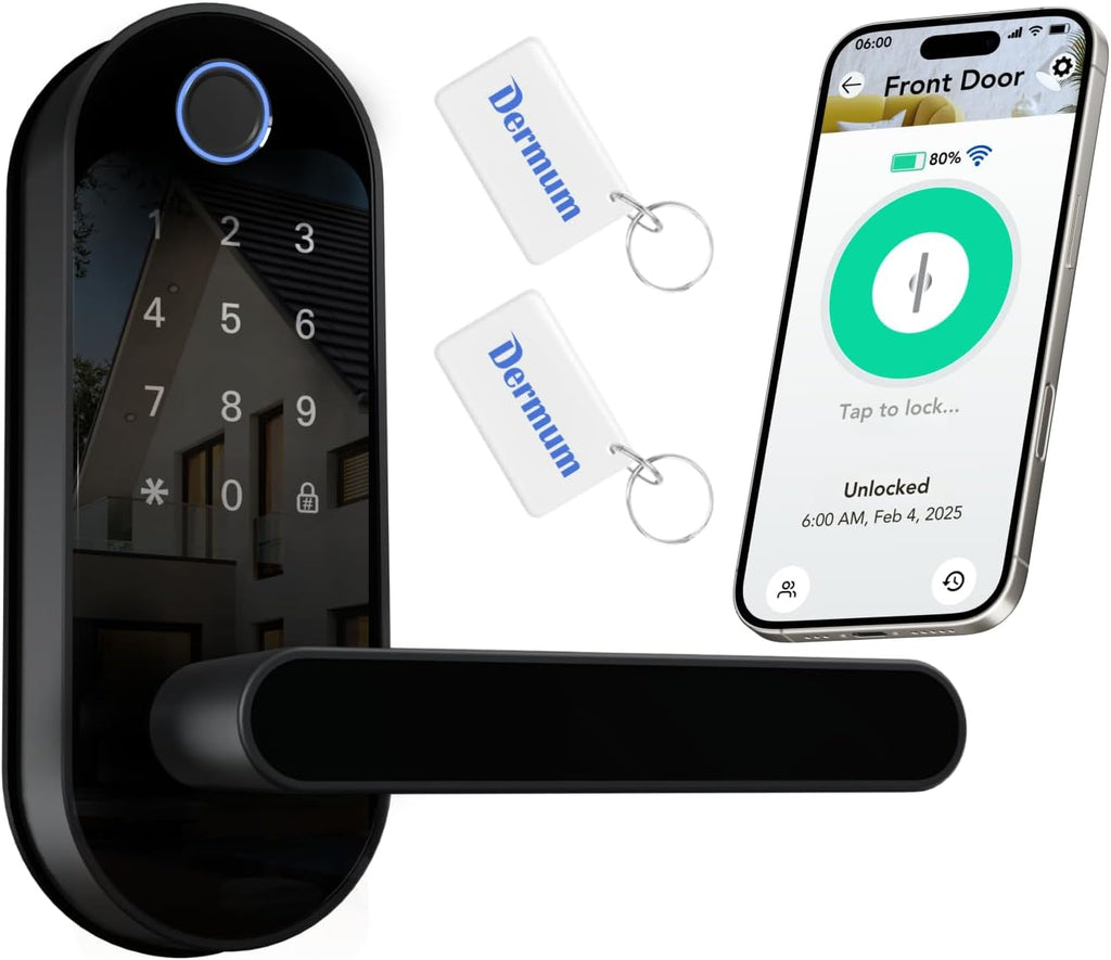 Cerradura inteligente digital de huellas dactilares sin llave con m...