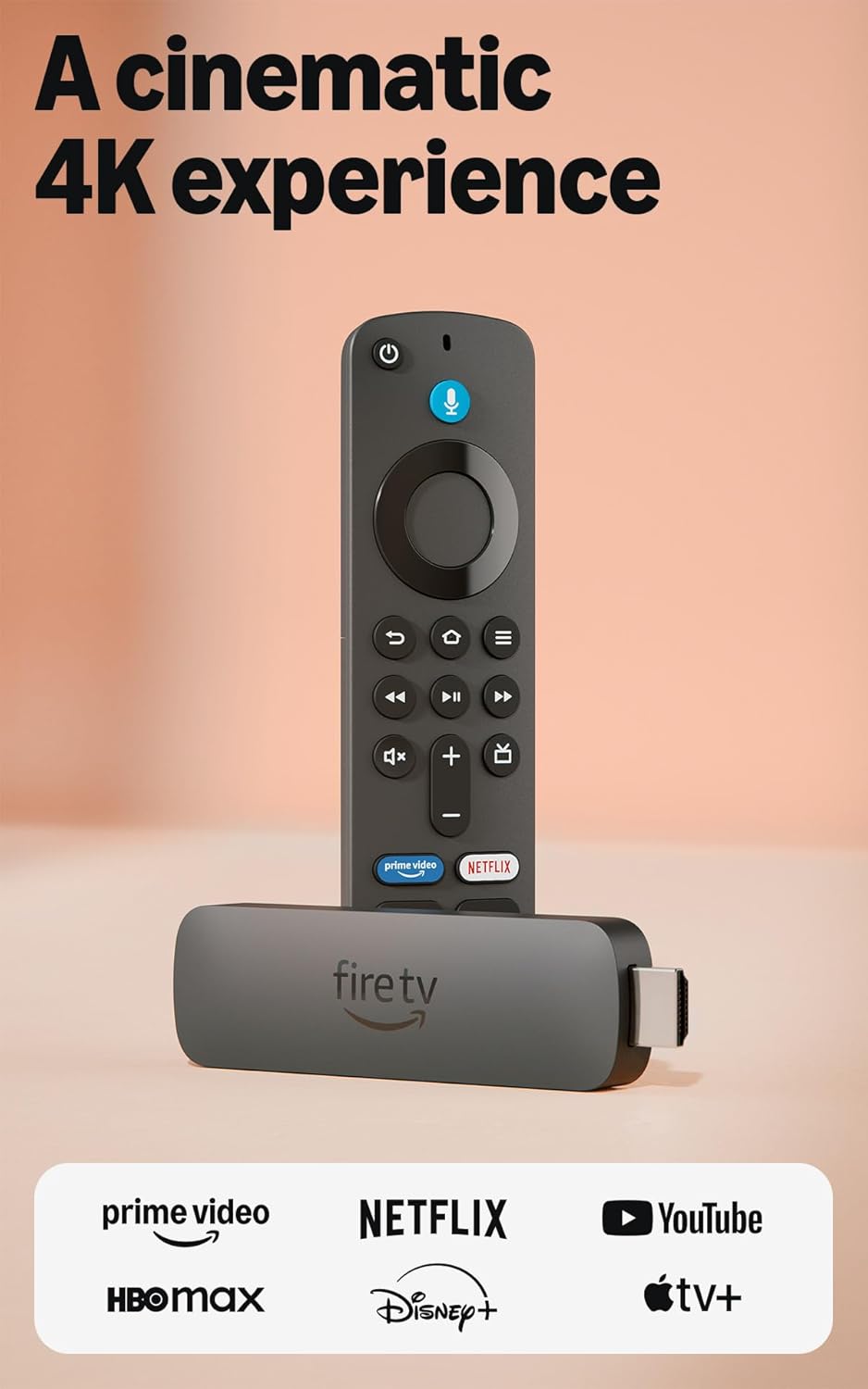 Amazon Fire TV Stick 4K Plus (modelo más reciente), con búsqueda de...