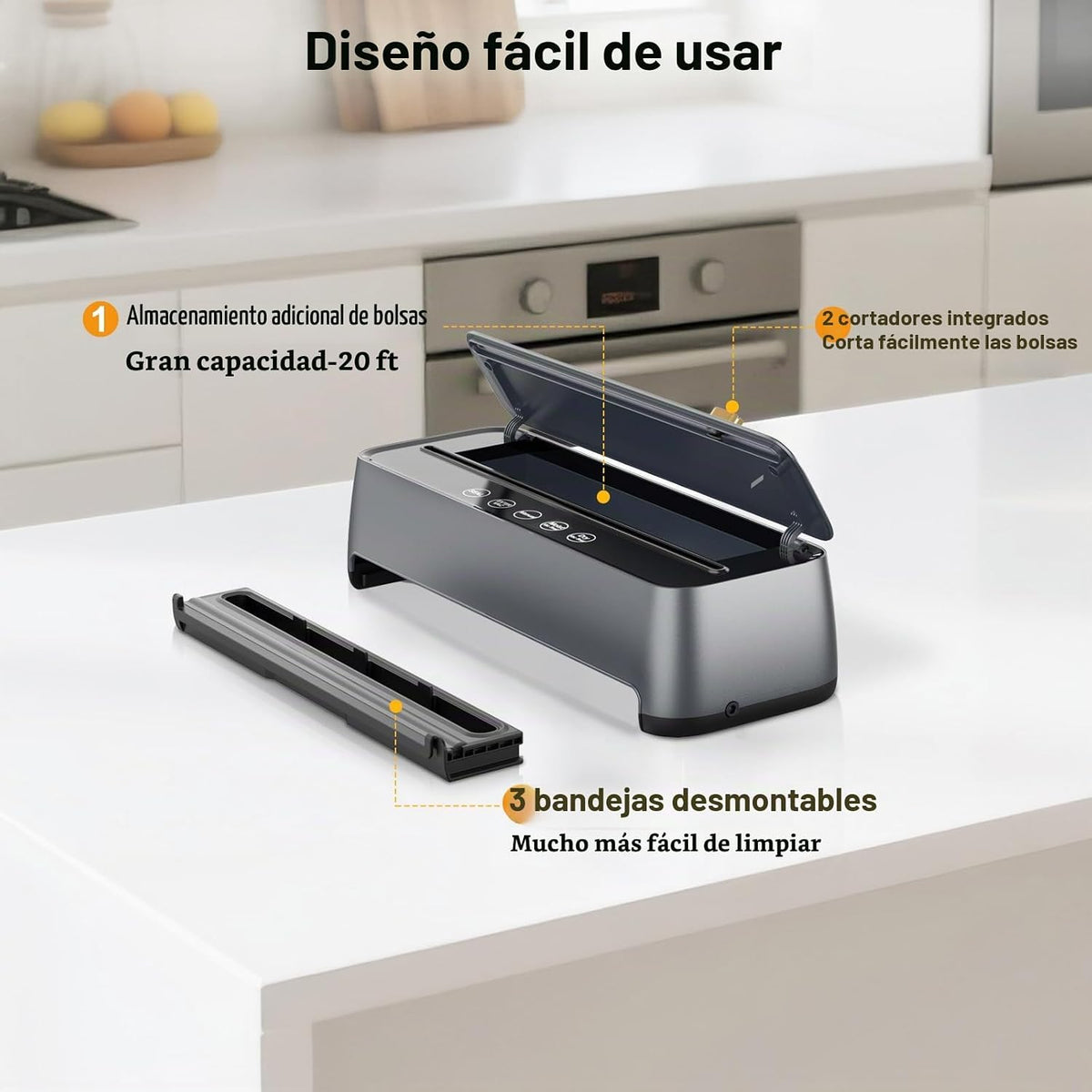 Newise - Sellador al vacío para alimentos, máquina selladora al vac...