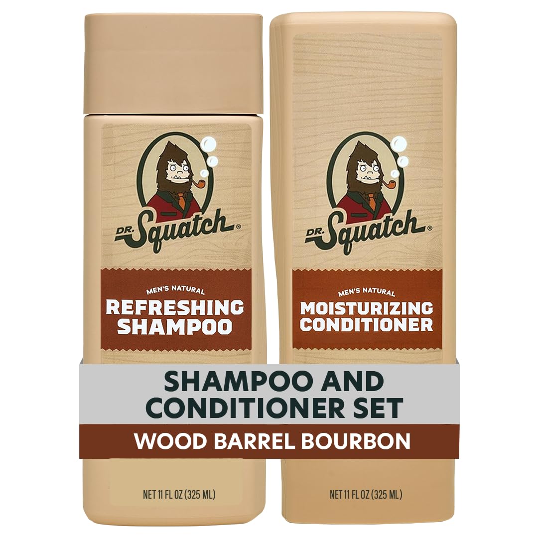 Dr. Squatch Set de champú y acondicionador natural para hombre, cha...