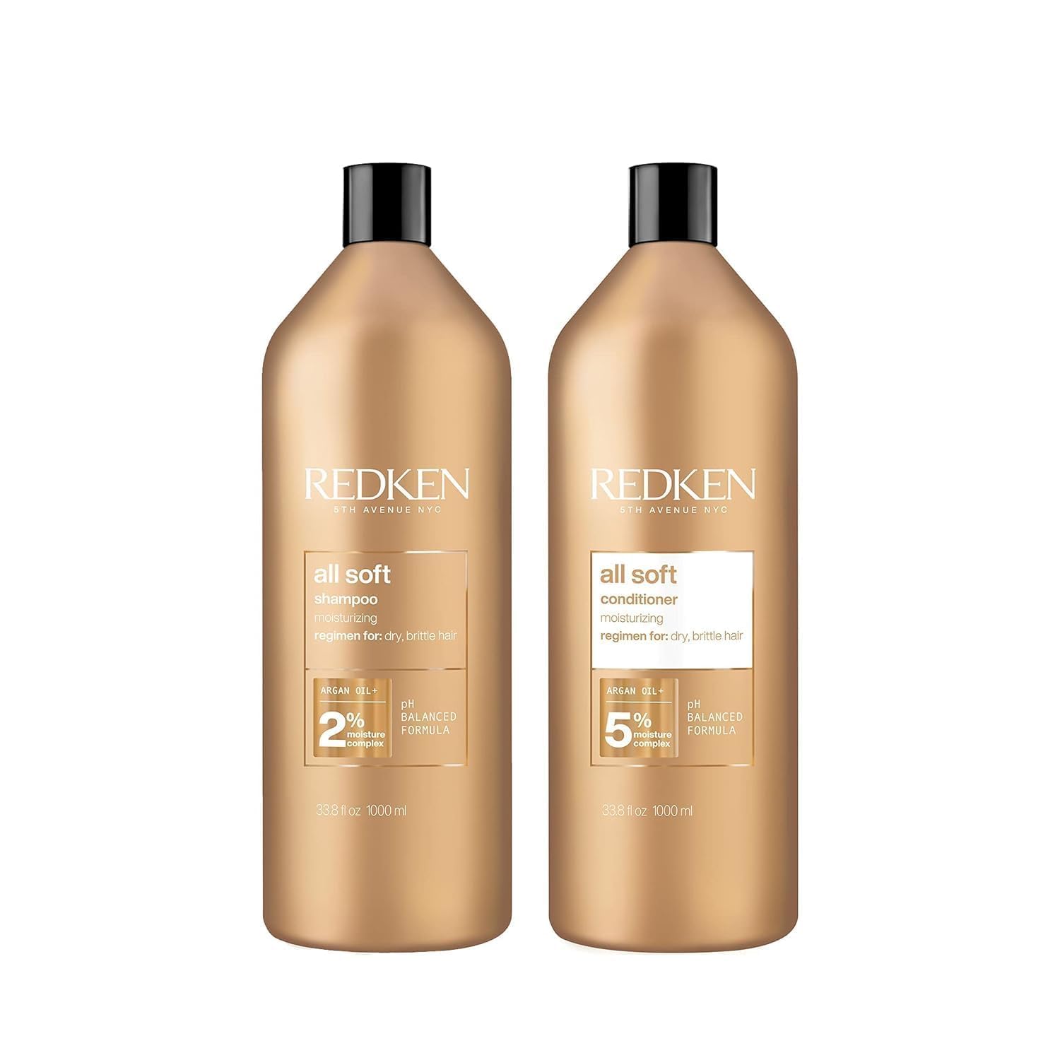 Set de champú y acondicionador Redken All Soft: limpia y suaviza su...