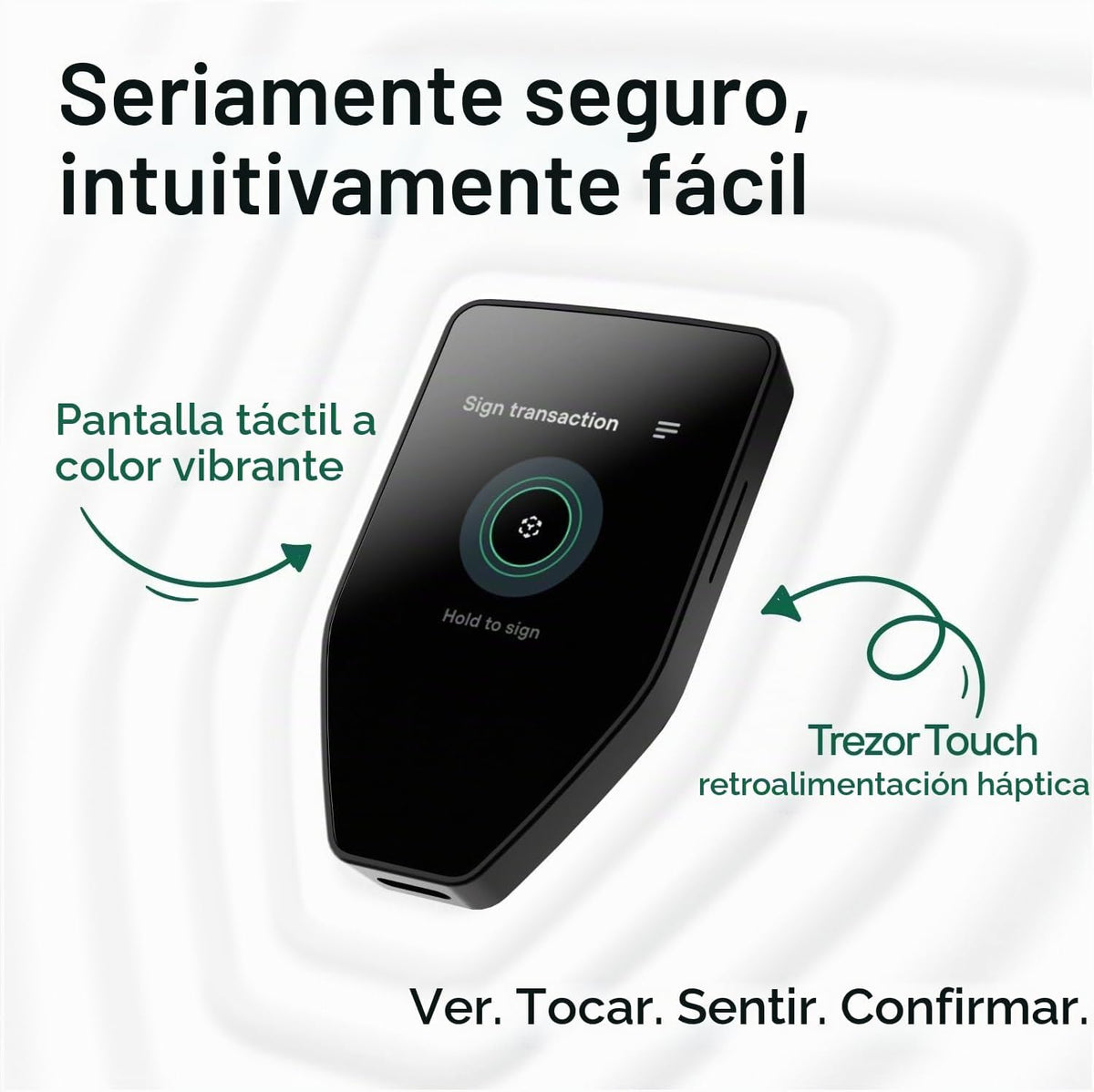 Trezor Safe 5 Crypto Hardware Cartera con pantalla táctil a color |...