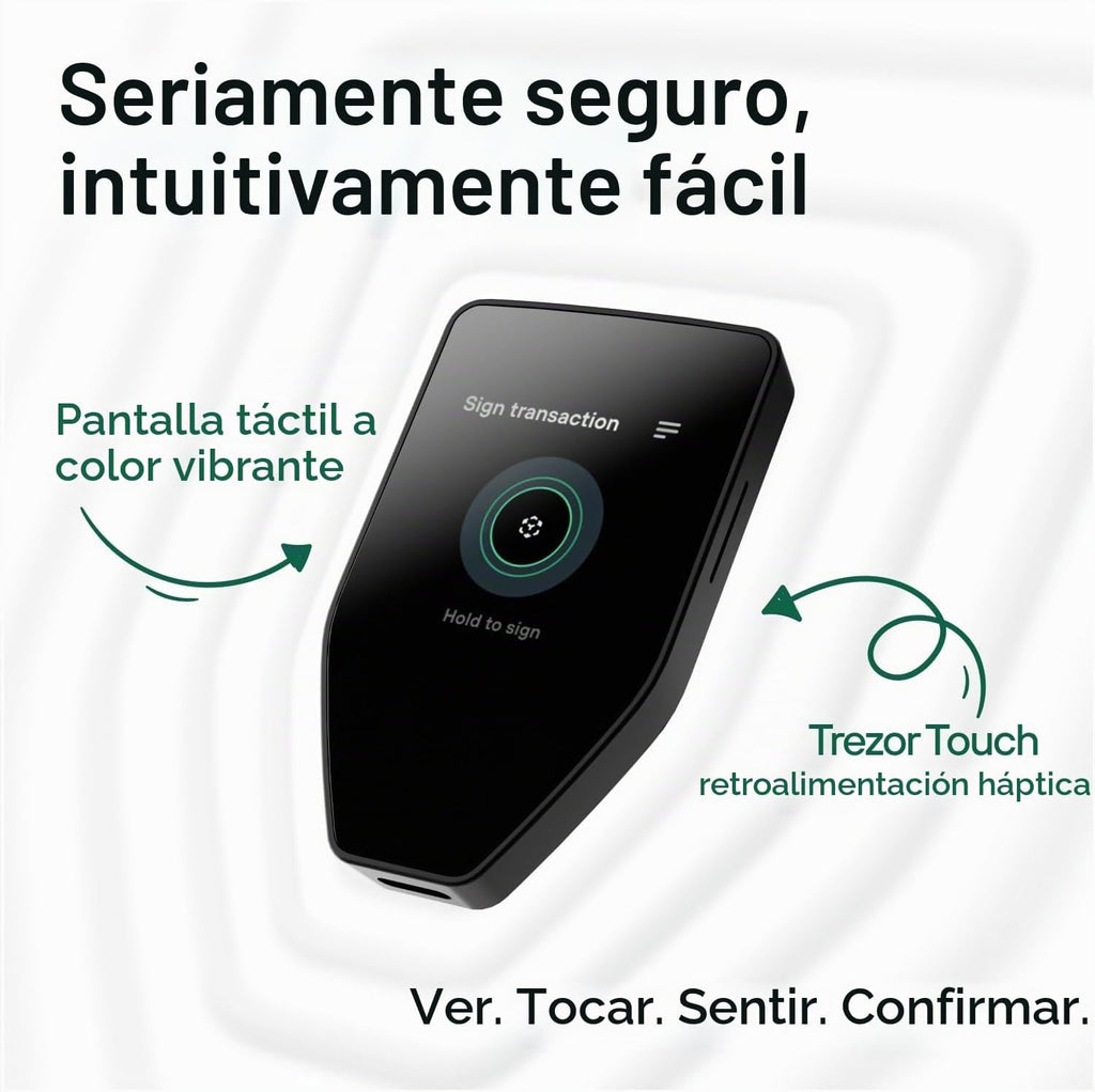 Trezor Safe 5 Crypto Hardware Wallet con pantalla táctil a color |...