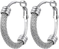 PROSTEEL 12\/16\/24\/32\/40 Pulgadas Aretes de Aro Gruesos para Muj...