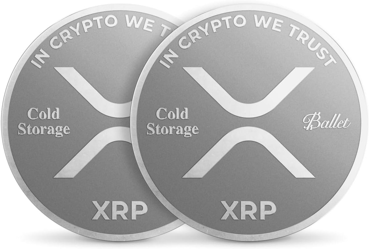 Ballet XRP - Monedas de almacenamiento en frío, 2 unidades, billete...