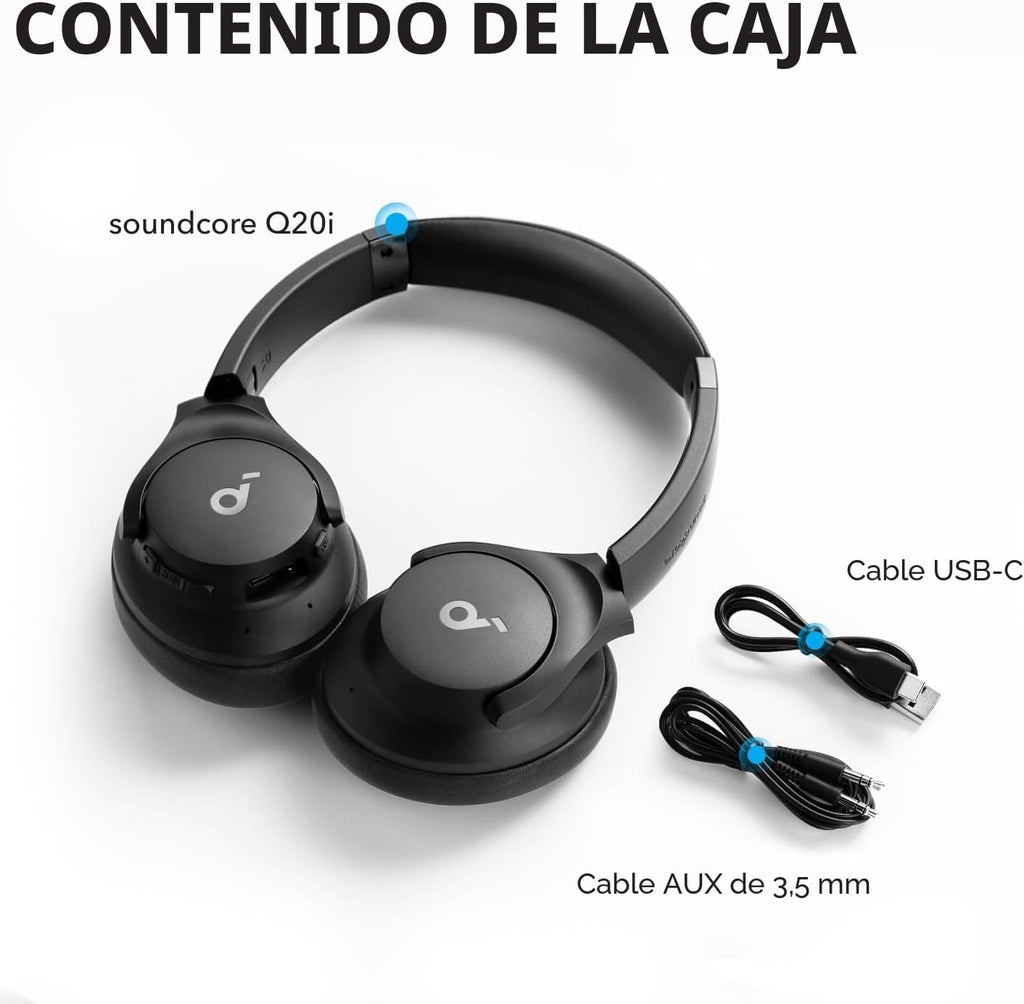Soundcore by Anker Q20i Auriculares híbridos con cancelación activa...