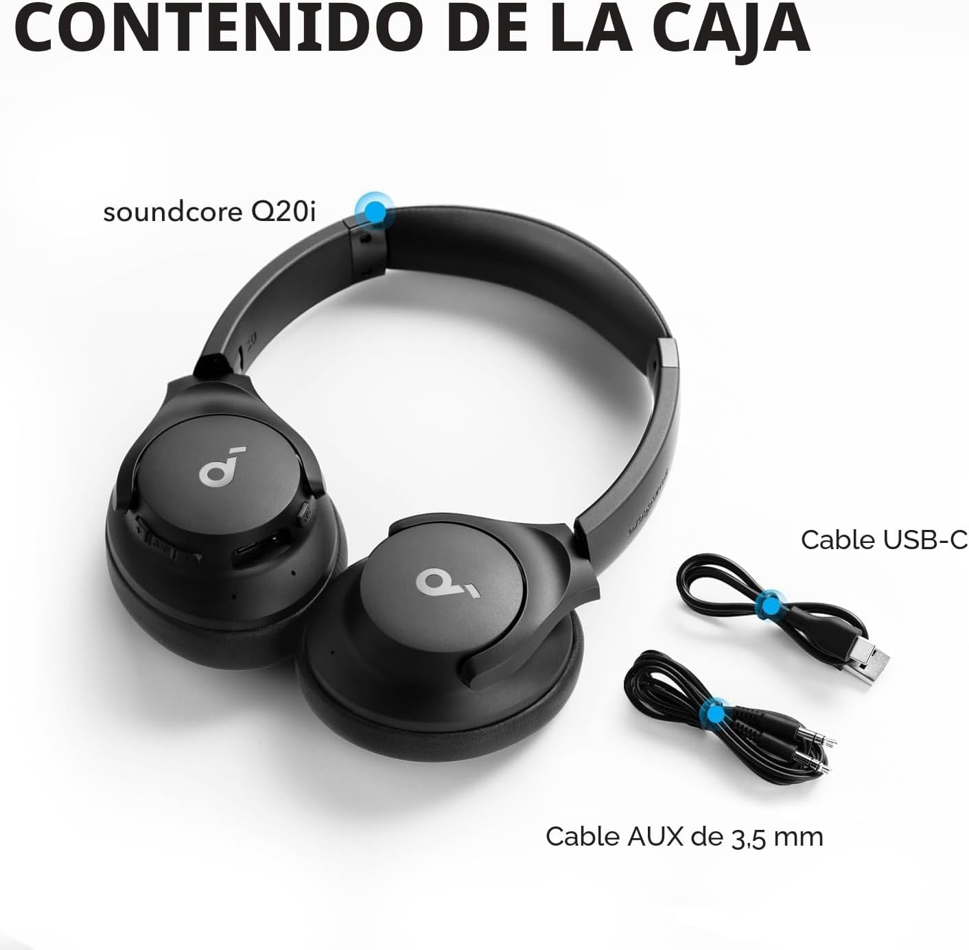 Soundcore by Anker Q20i Auriculares híbridos con cancelación activa...
