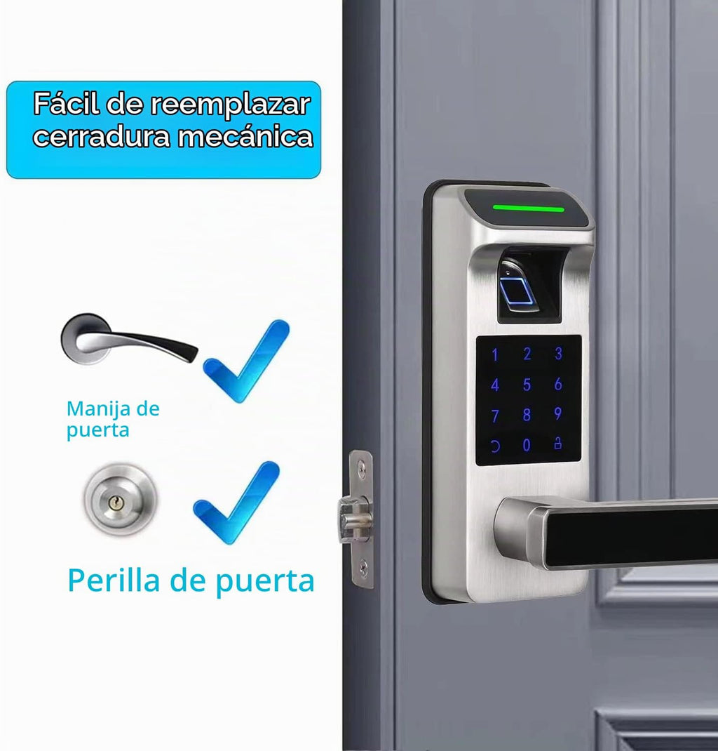 Harfo Cerradura de Puerta con Huella Dactilar, Cerradura sin Llave...