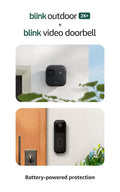Blink Outdoor 2K+ y Video Doorbell - Batería larga duración, detecc...
