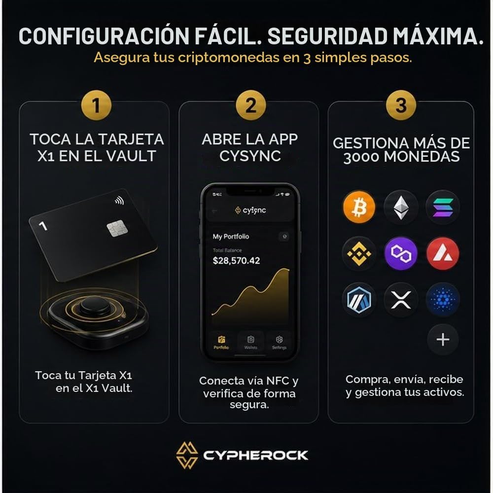 Cypherock Cartera criptográfica de hardware para almacenamiento seg...