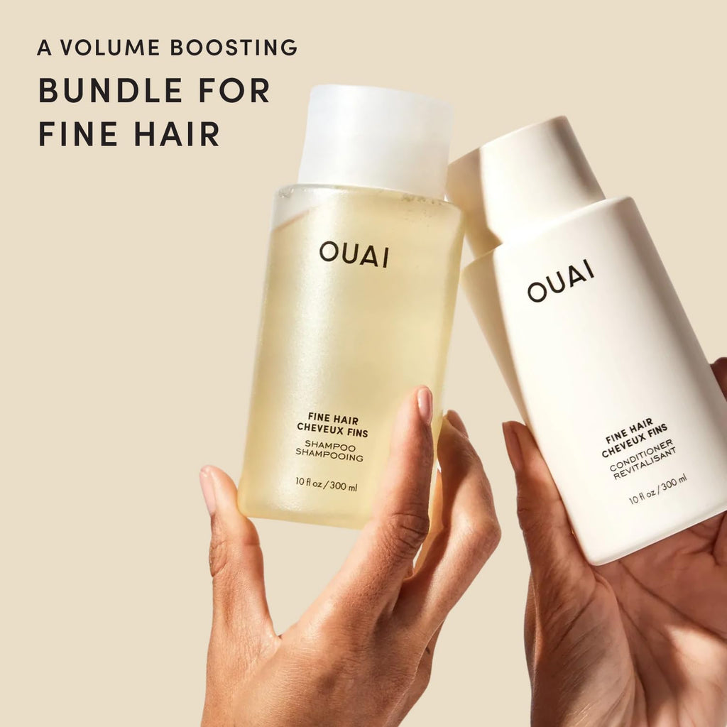 OUAI Set de Champú y Acondicionador para Cabello Fino - Champú y Ac...