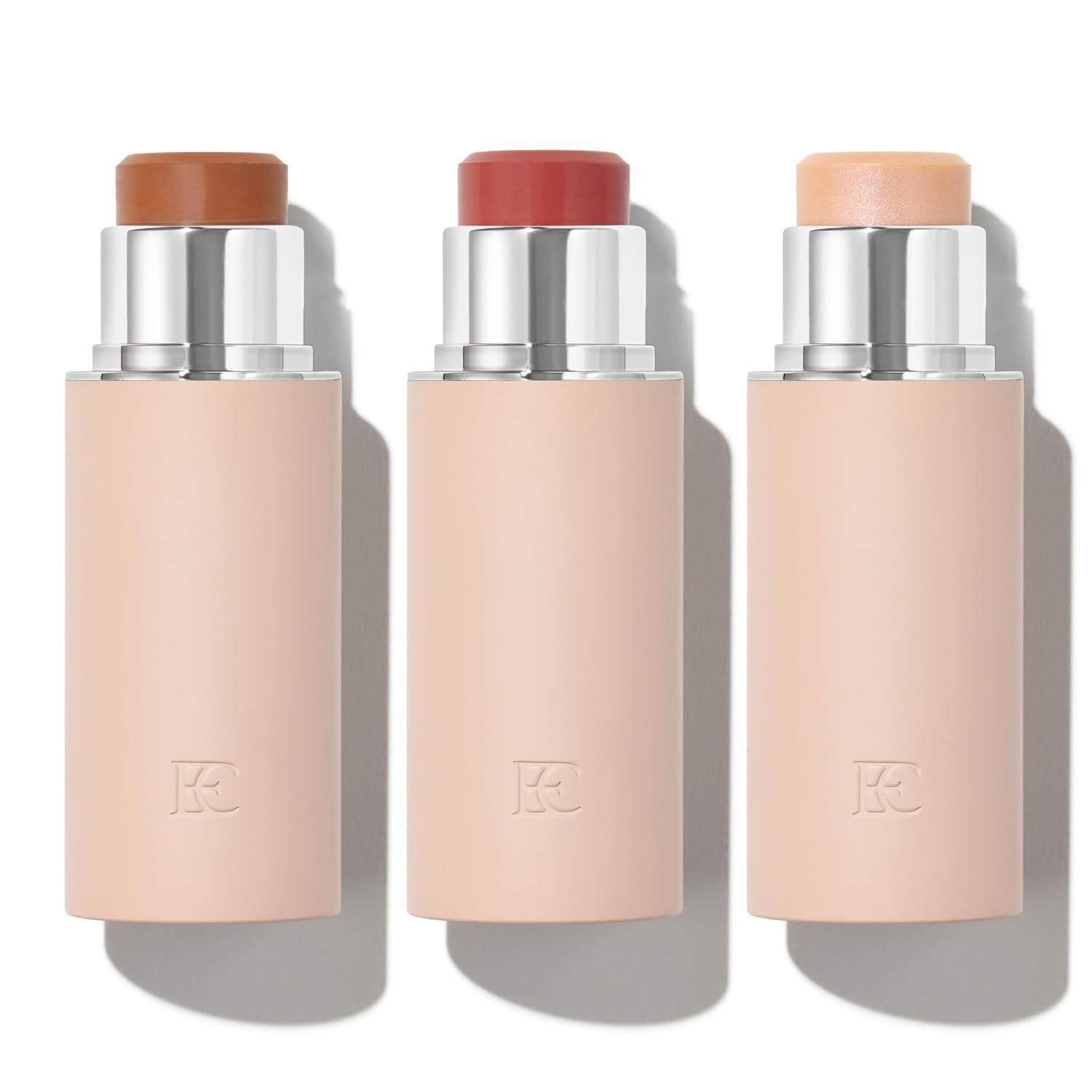 EarthsCure Glow Trio - Juego de 3 piezas: bronceador, rubor e ilumi...