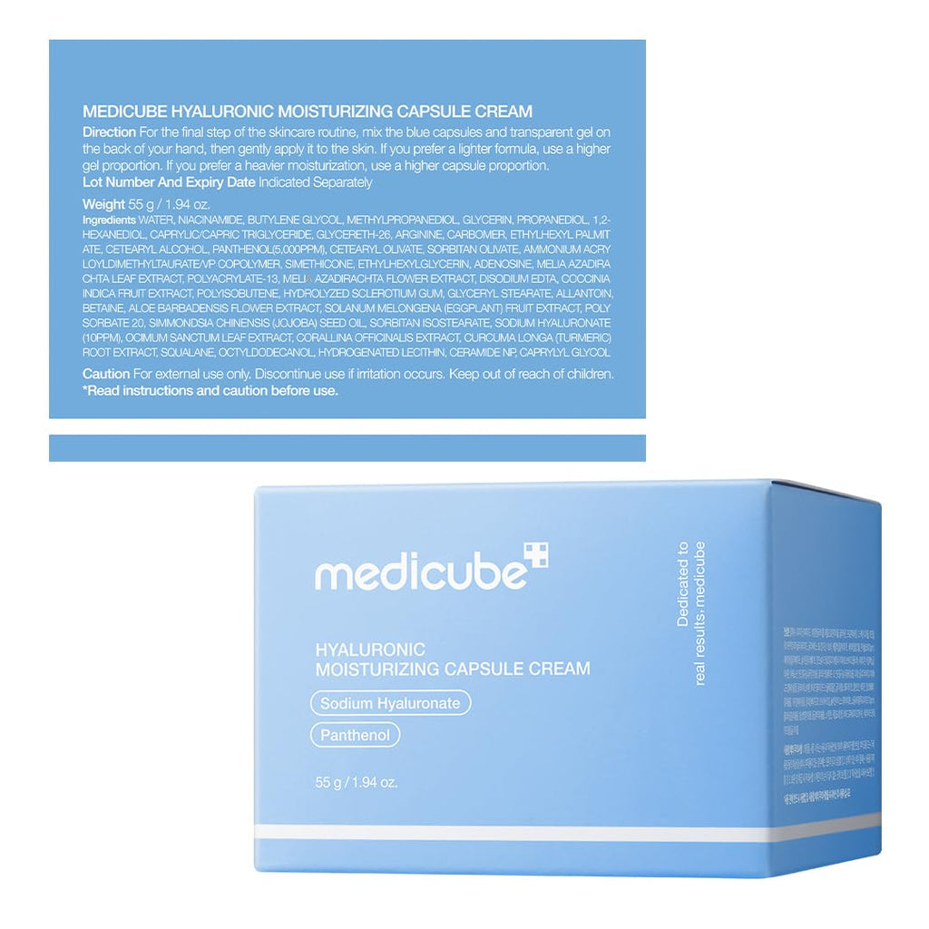 medicube Crema cápsula con ácido hialurónico | Hidratación duradera...