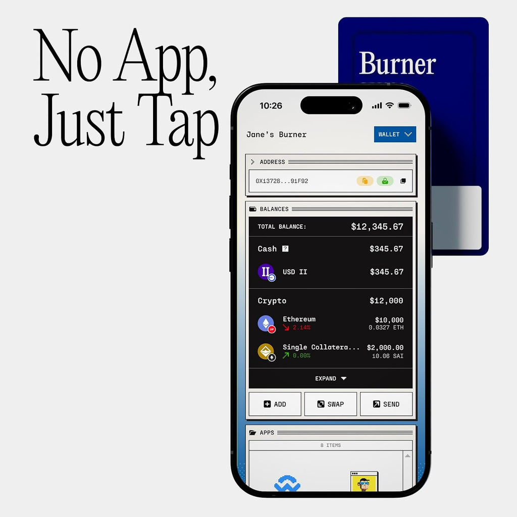 Burner Tarjeta Ethereum \u2013 Cartera ETH recargable física | Sin...