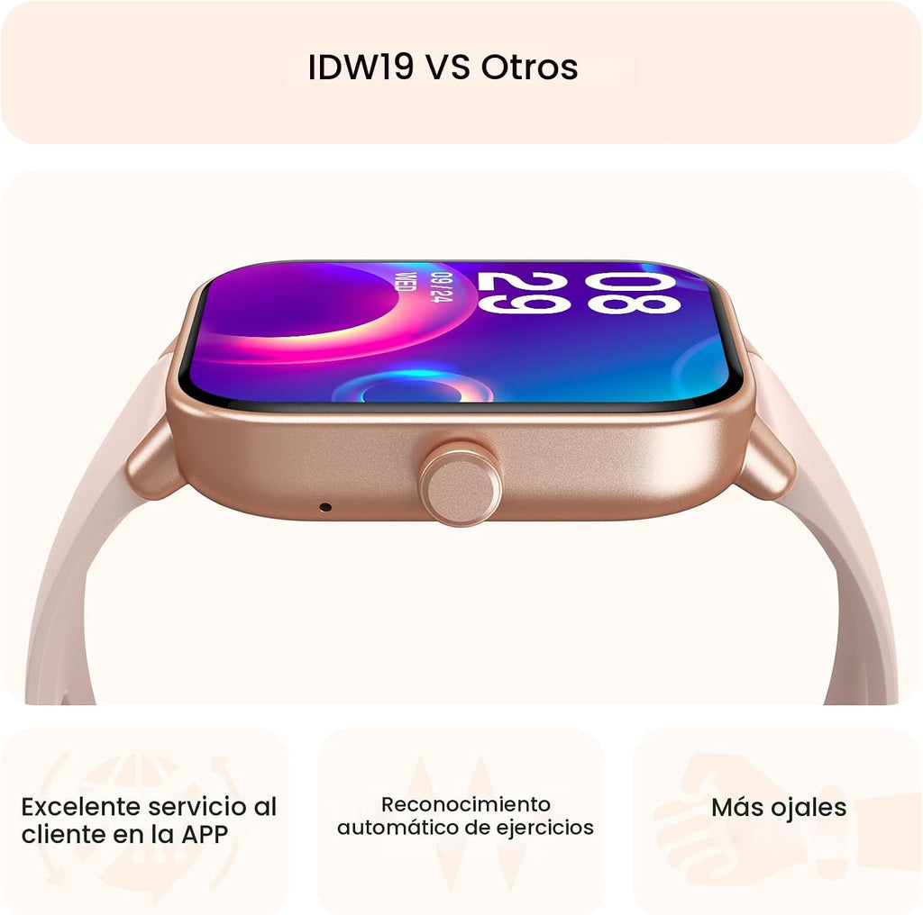 Reloj inteligente para mujer, Android y iPhone, Alexa integrado, IP...