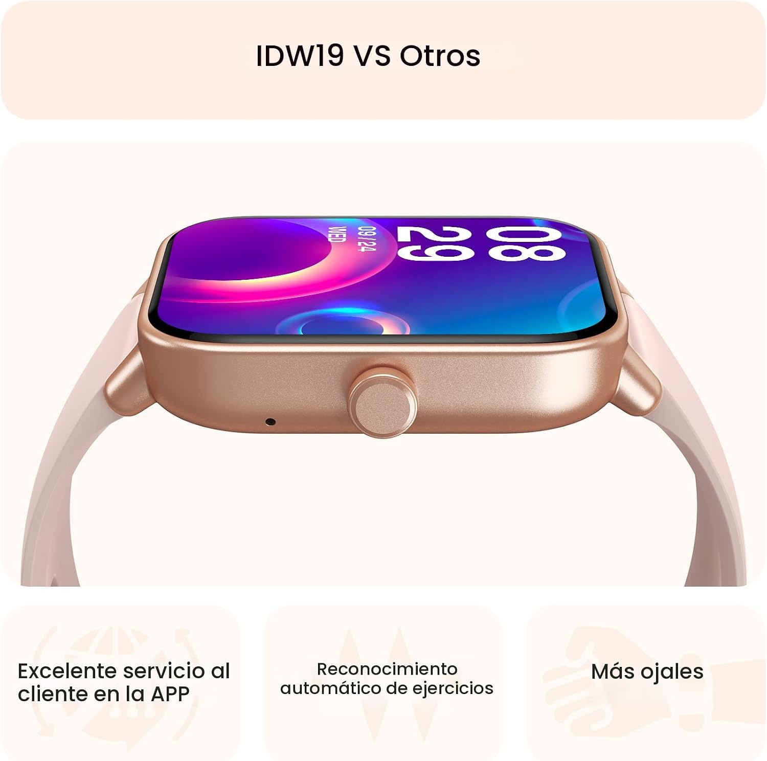 Reloj inteligente para mujer, Android y iPhone, Alexa integrado, IP...