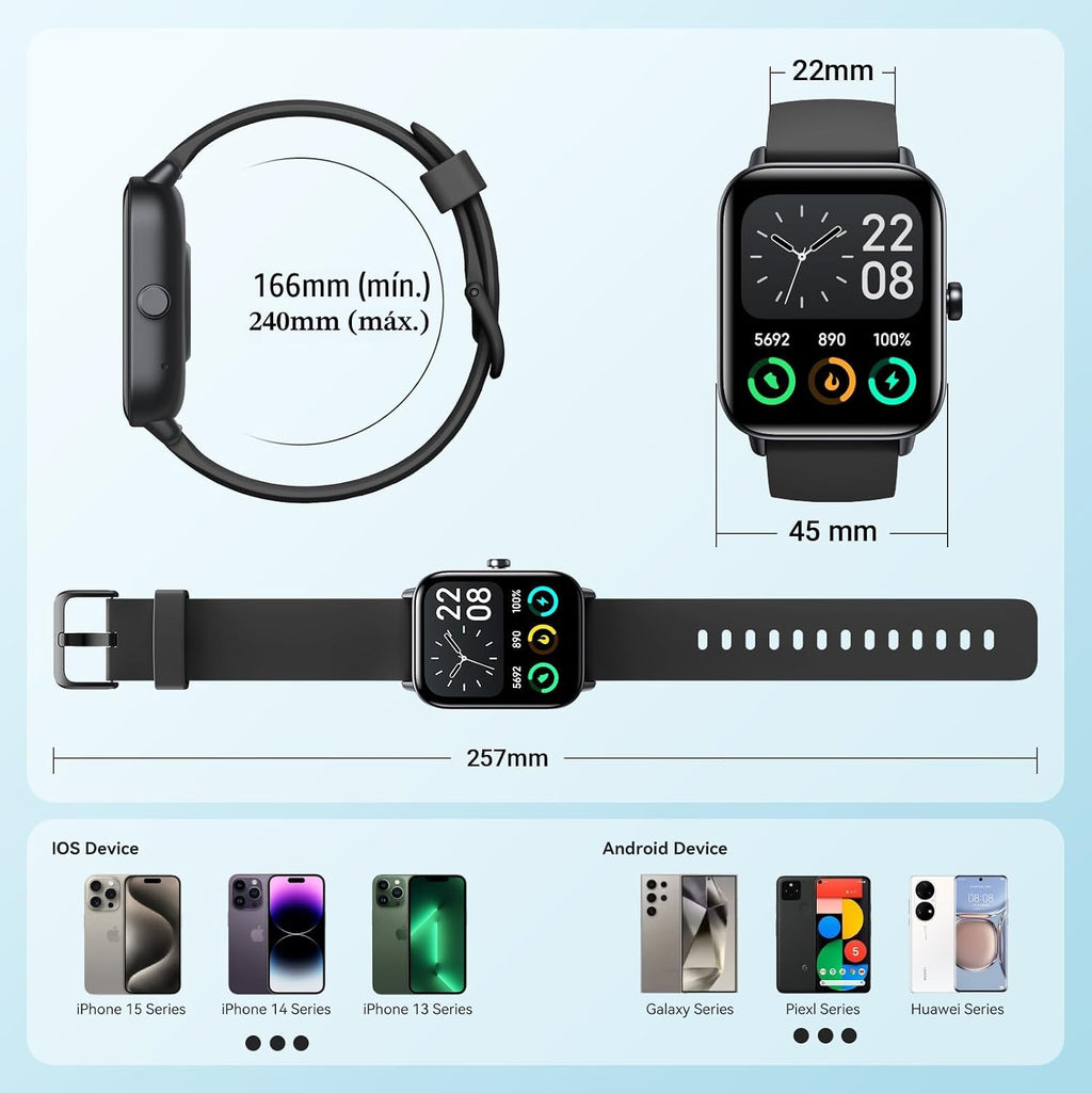 Relojes inteligentes para hombres y mujeres, Alexa integrado, reloj...