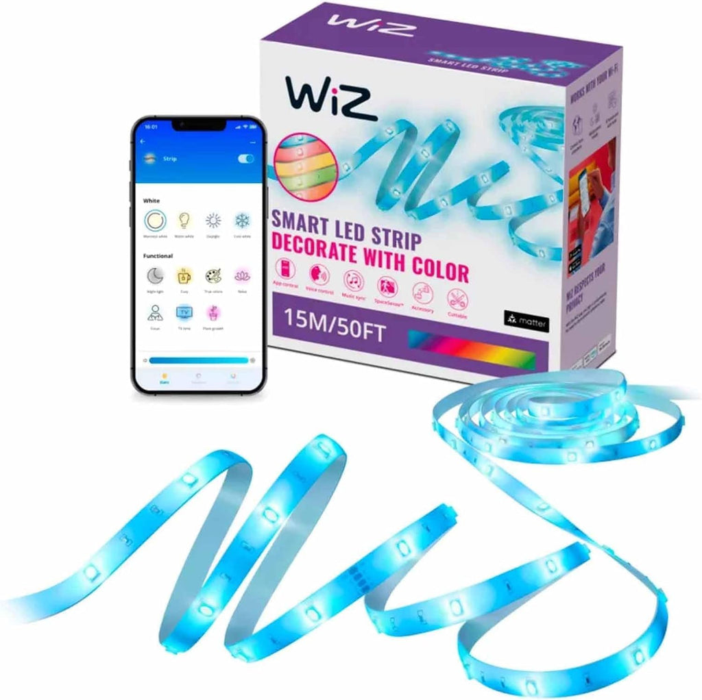 Tira de luz inteligente WiZ Connected, Automatización de puesta de...
