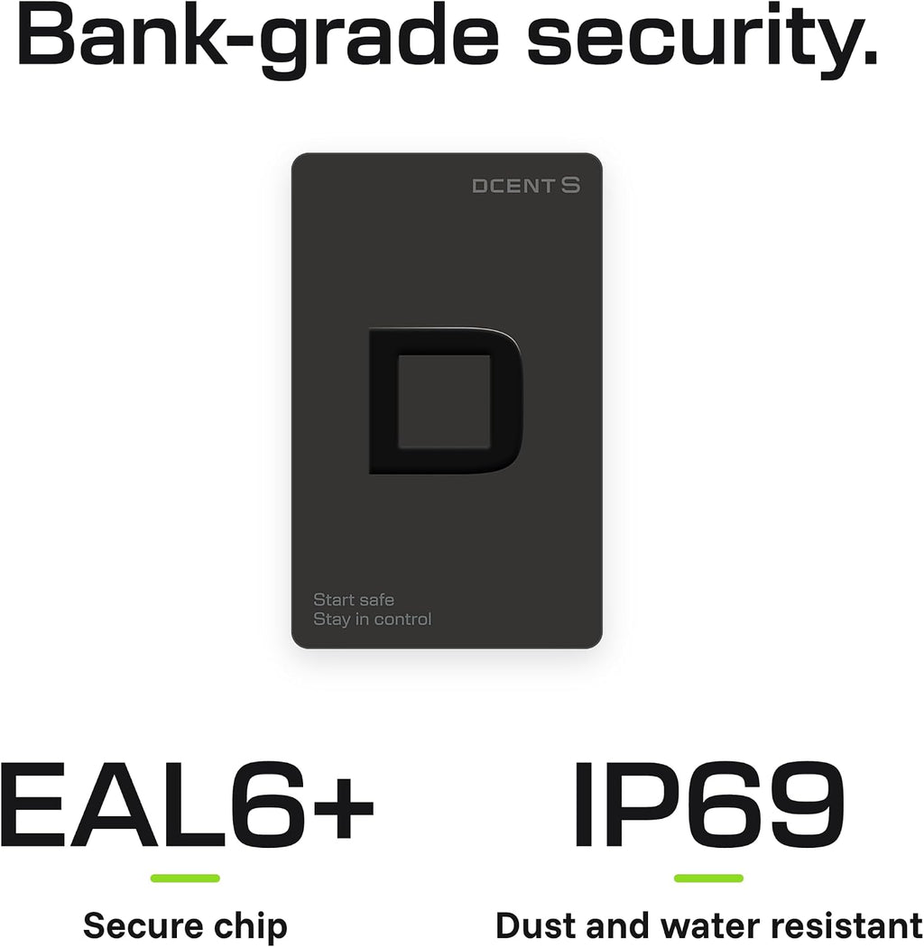 Cartera de hardware criptográfico DCENT S Card + kit de tarjeta R3c...
