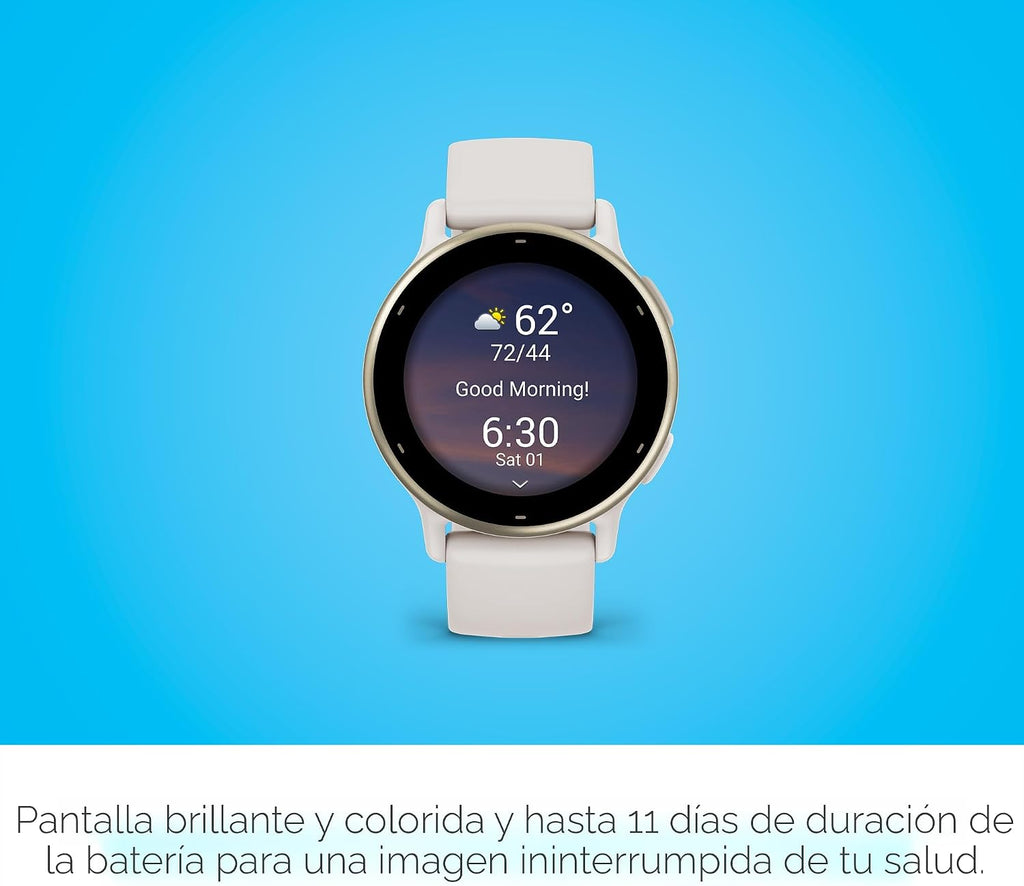 Garmin vívoactive 5, reloj inteligente GPS de salud y fitness, pant...