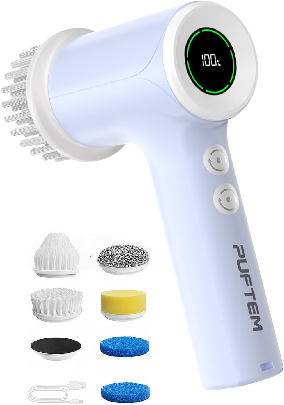 PUFTEM Depurador de ducha eléctrico, depurador de baño inalámbrico,...