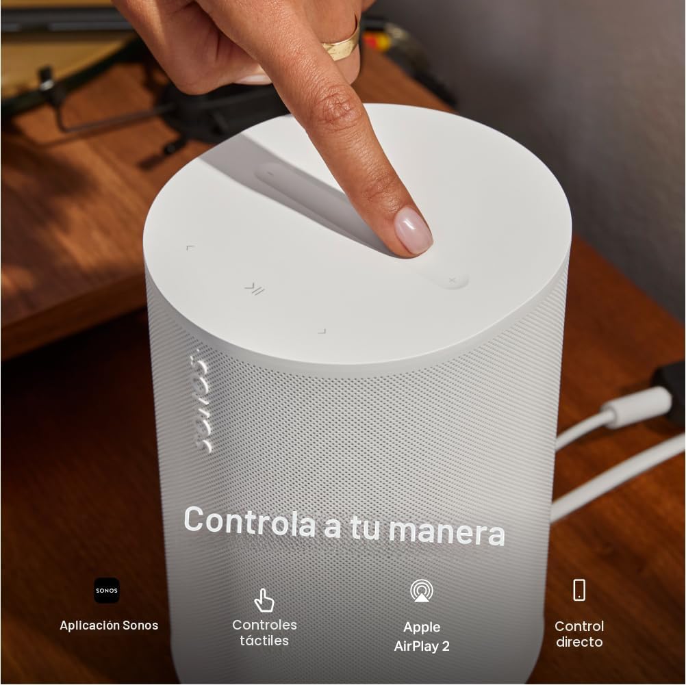 Sonos Era 100 SL - Altavoz compacto sin micrófono con WiFi, Bluetoo...