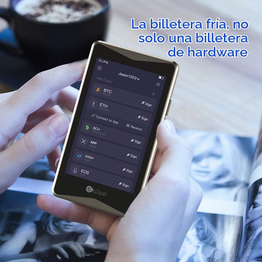 ELLIPAL Titan Crypto Hardware Wallet - Cartera fría, soporte para m...