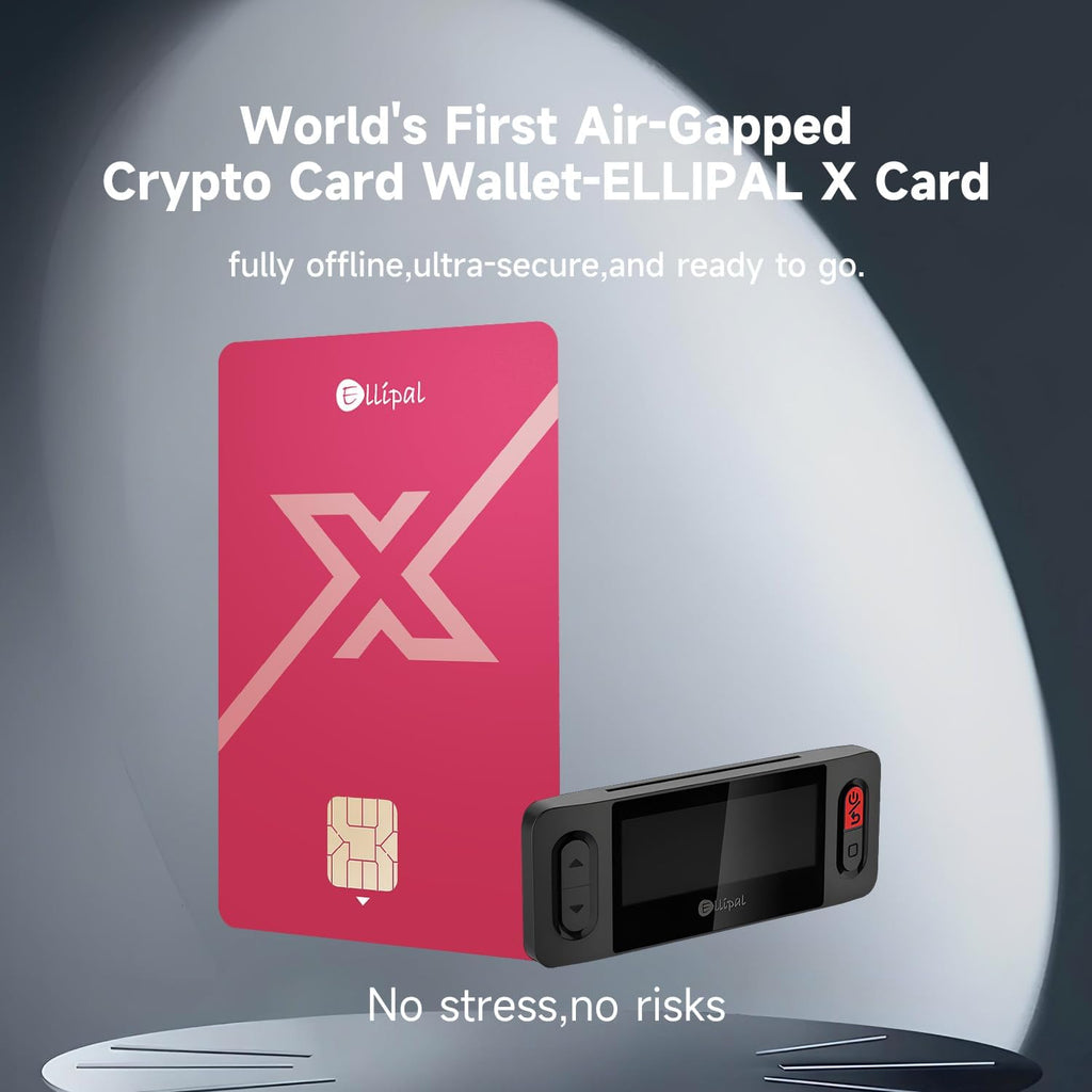 Ellipal X Card Raspberry Red \u2013 Air Gapped Crypto Cold Wallet (...
