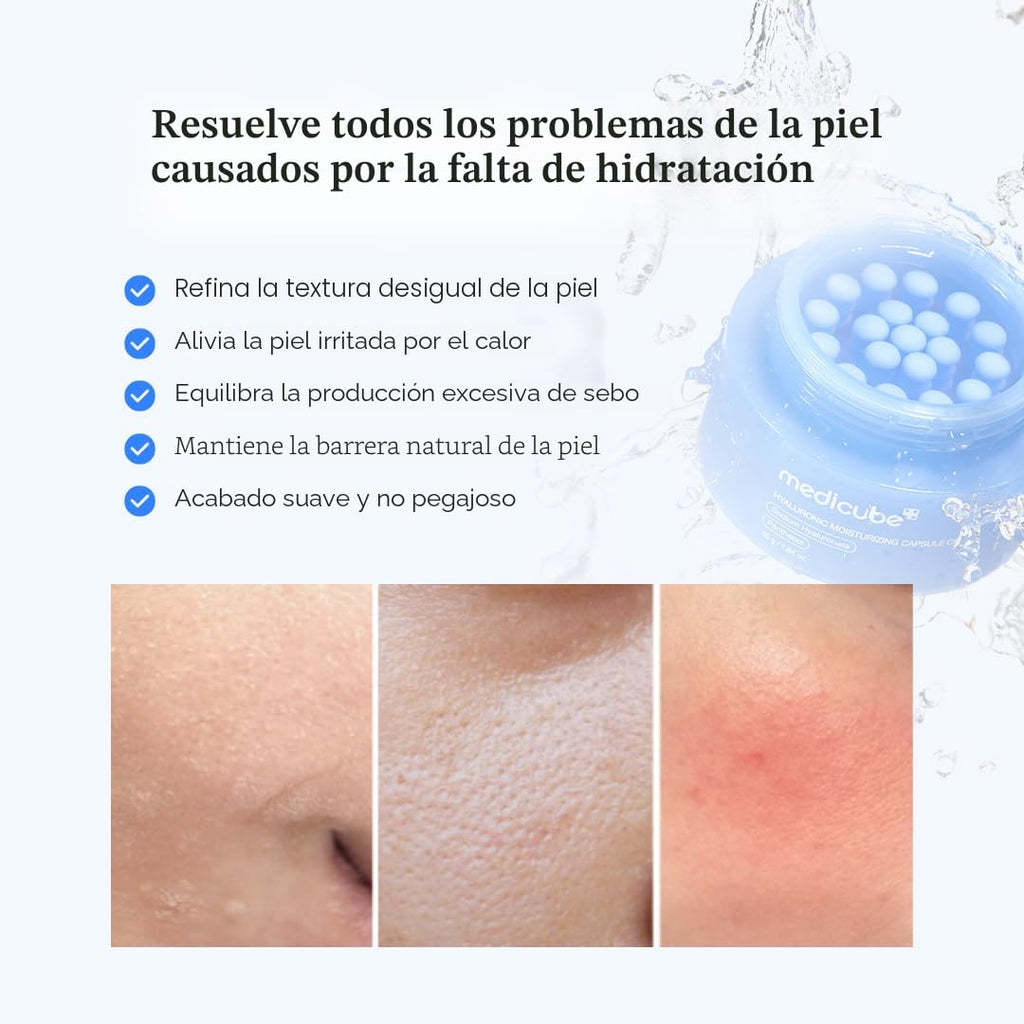 medicube Crema cápsula con ácido hialurónico | Hidratación duradera...