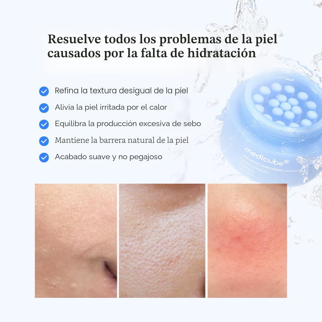 medicube Crema cápsula con ácido hialurónico | Hidratación duradera...