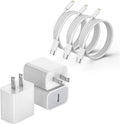 Cargador rápido para iPhone 13, 12, 11, paquete de 3 [certificado A...