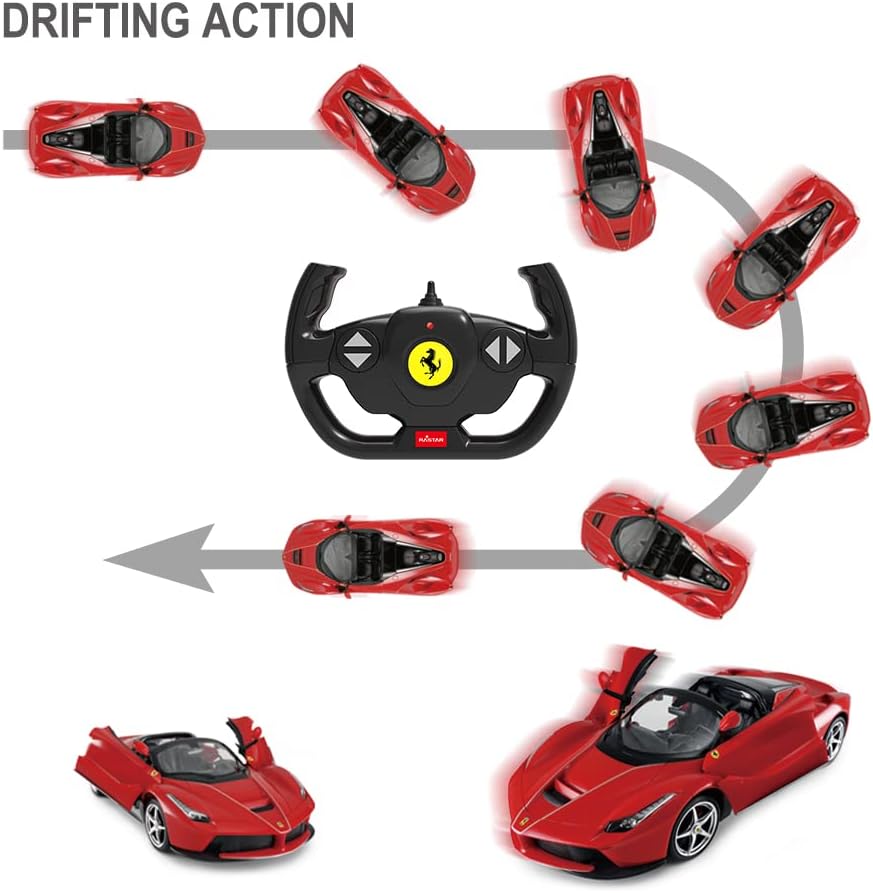 Coche de juguete Ferrari con control remoto | RASTAR 1:14 Ferrari L...