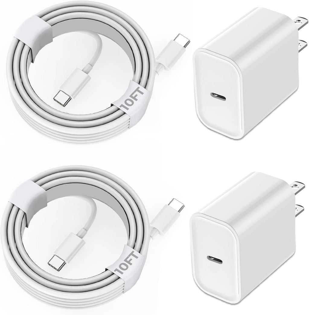 Cargador para iPhone 17\/16\/15 de carga rápida, paquete de 2 cable...