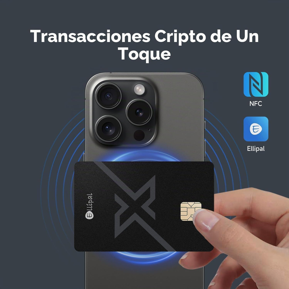 ELLIPAL X Card DUO - Tarjeta de respaldo de frase semilla X Starter...