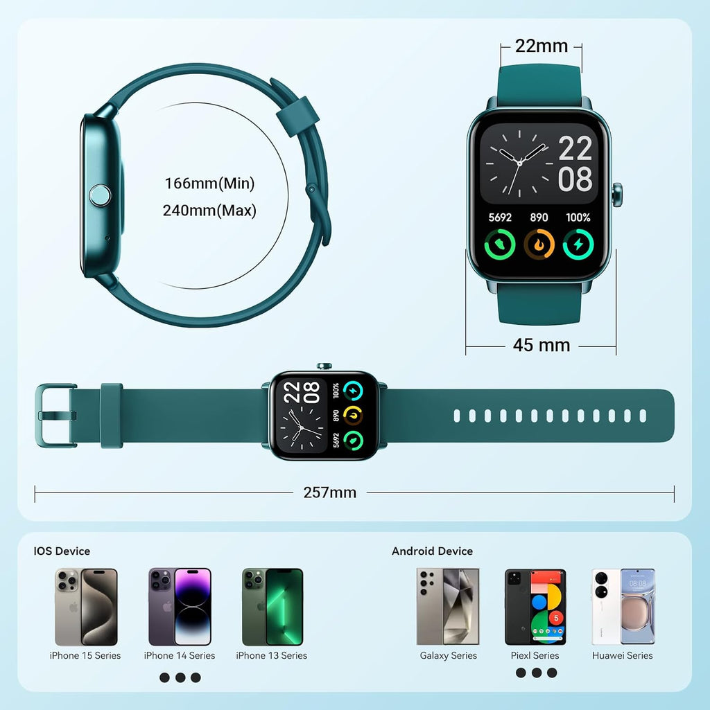 Reloj inteligente para mujer, Android iPhone, Alexa integrado, relo...