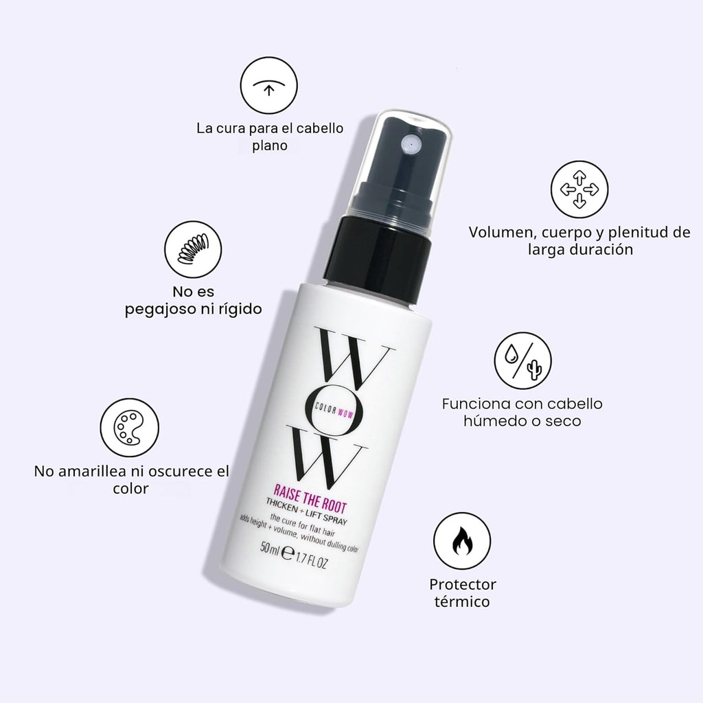 COLOR WOW Raise the Root Thick + Lift Spray - Volumen durante todo...